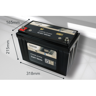 LiFePo4 Batterie 12,8V 100AH Forster STANDART Lithium